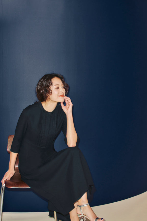 Pintuck Dress