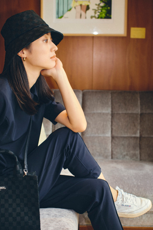 IVY×FEILER Block Check Baguette Hat