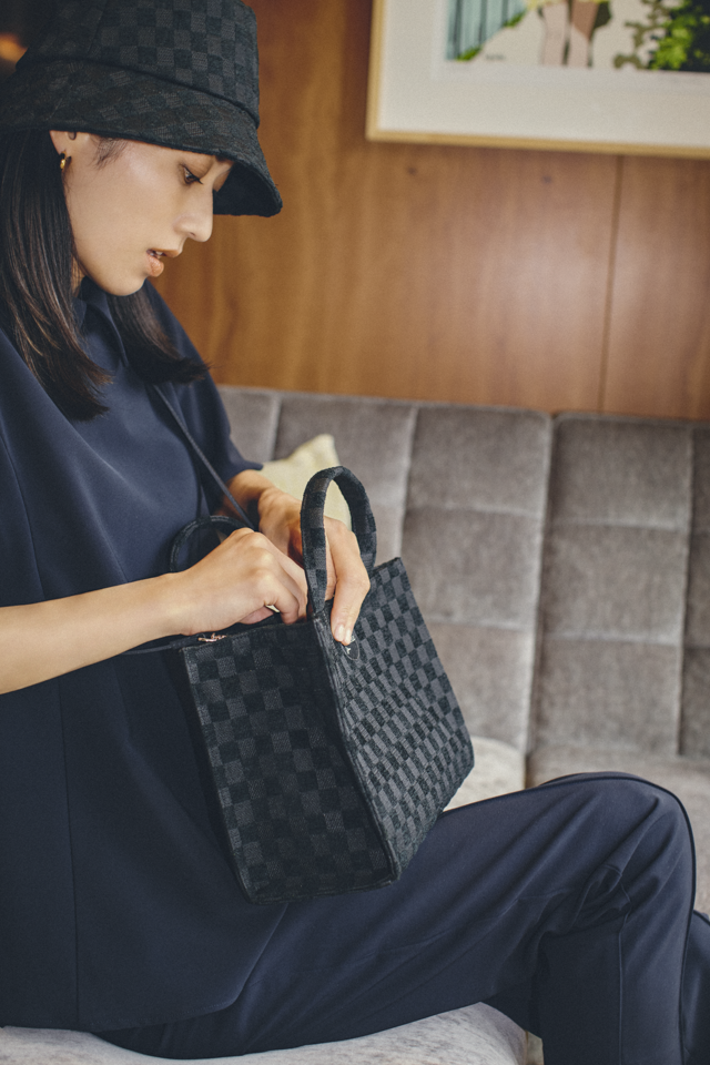 IVY×FEILER Block Check Tote Bag《2 size》