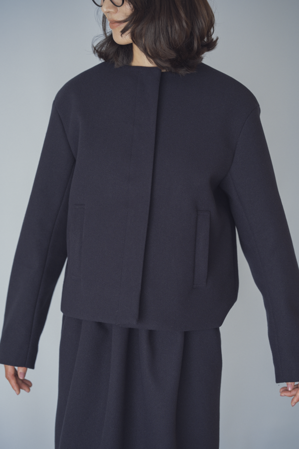 Melton Cropped Coat