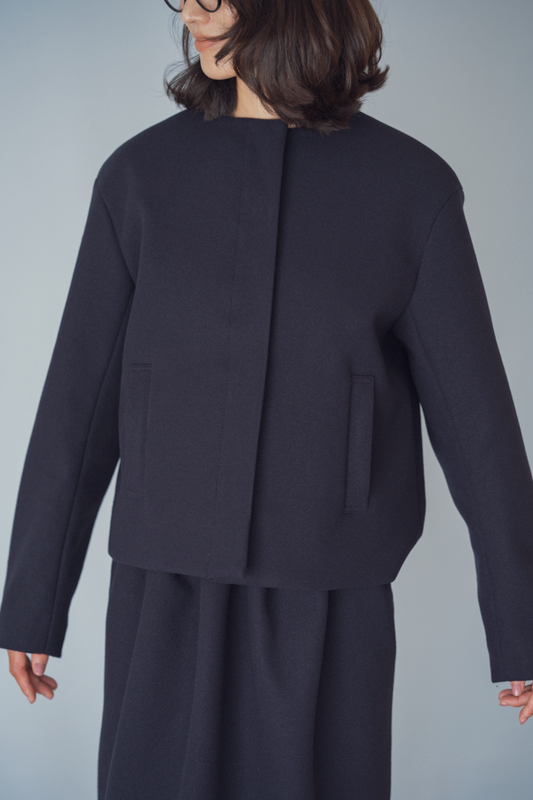 Melton Cropped Coat