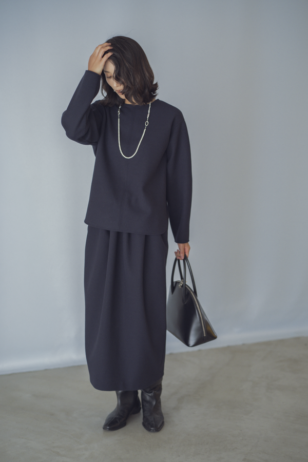 Melton Center-Stitch Pullover