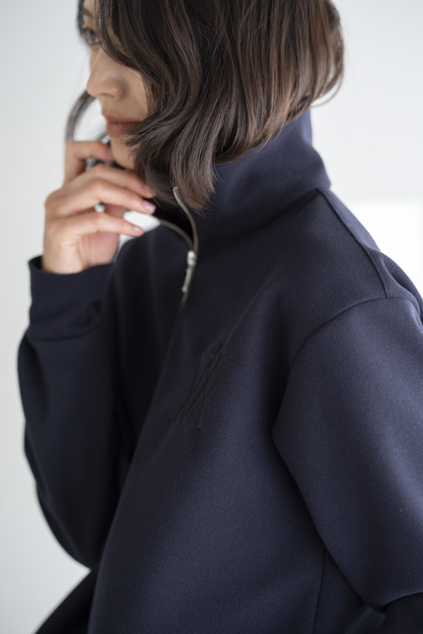 Melton Half-Zip Sweatshirt