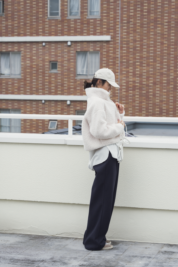 Half-Zip Teddy Pullover