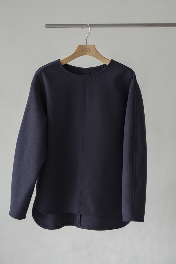 Melton Center-Stitch Pullover