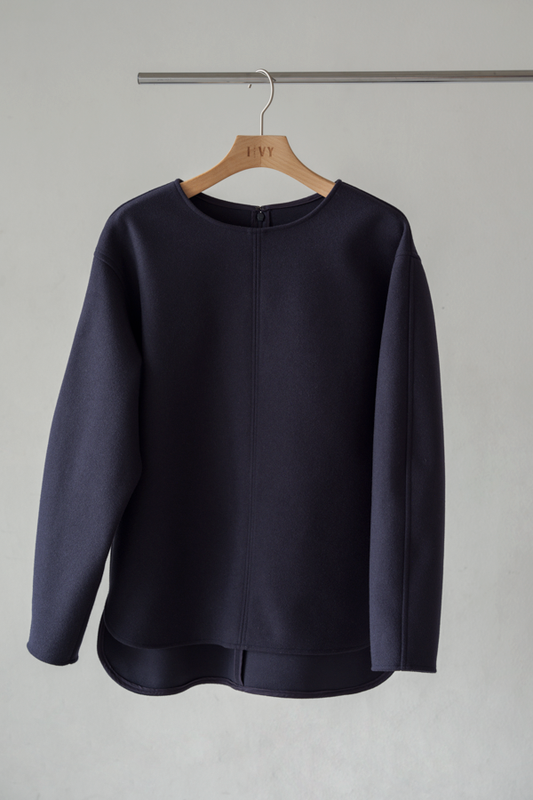Melton Center-Stitch Pullover